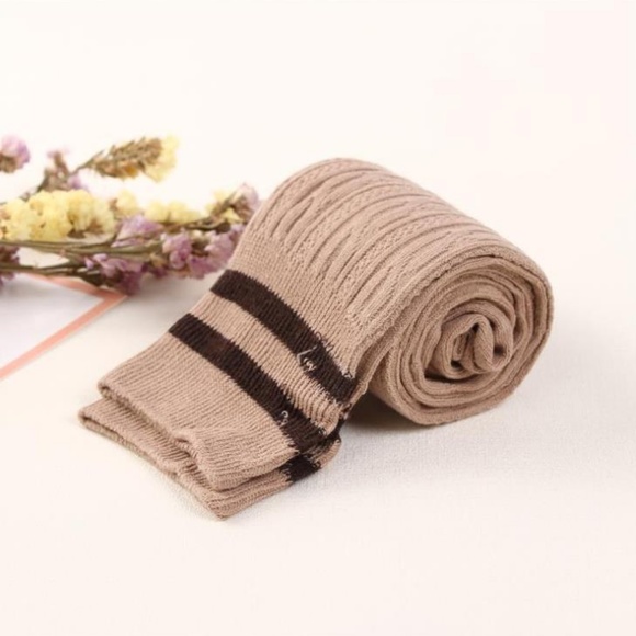 ❤️NEW Sexy Knit Over the Knee Stripe Stockings - Picture 2 of 2